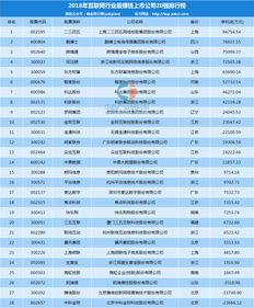 2018年A股互聯(lián)網上市公司賺錢能力TOP20 軟件服務行業(yè)盤點